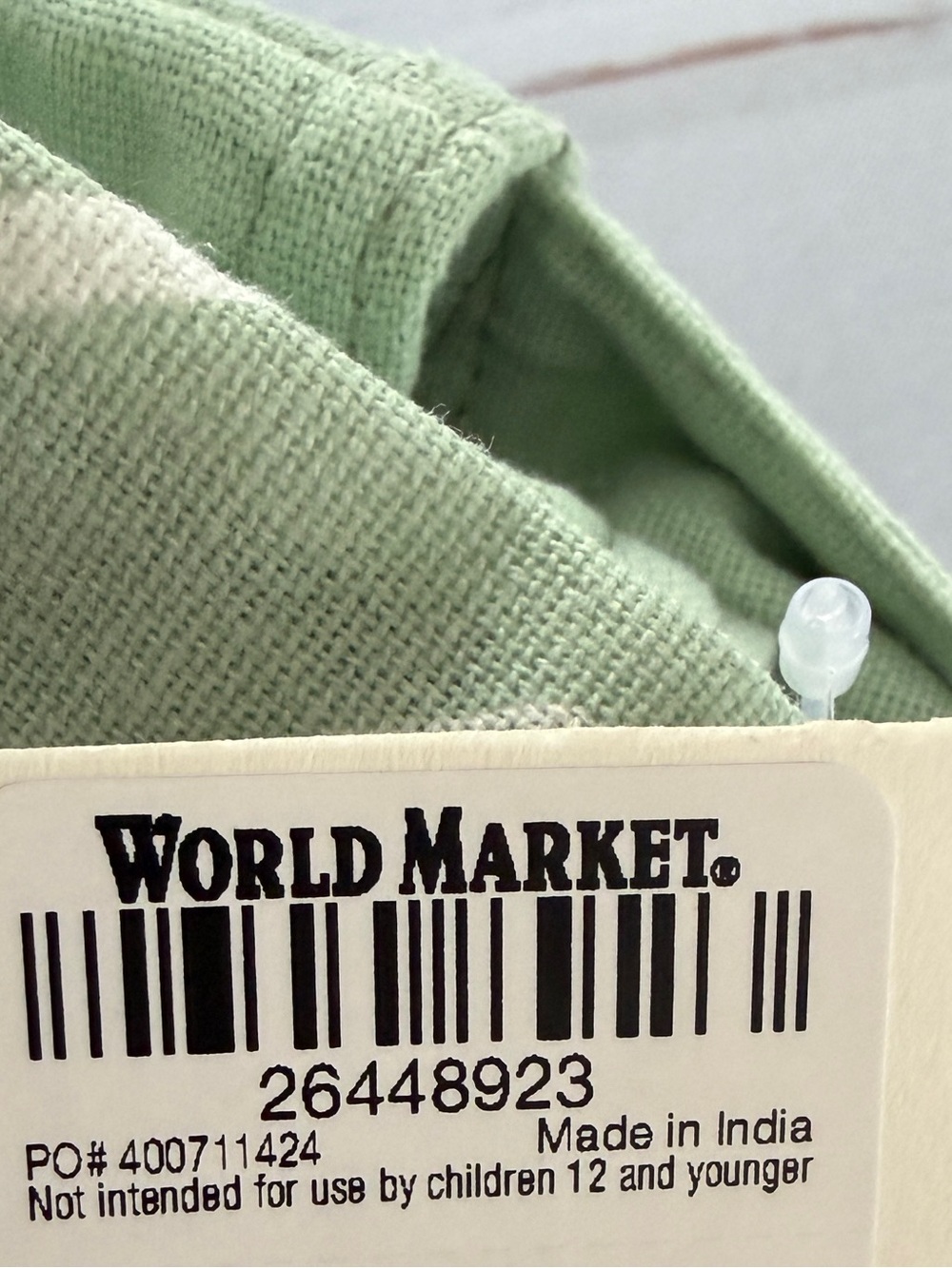 World Market Sushi Print Reusable Tote Bag Green Grocery Shopping Market Bag NWT - Picture 4 of 10